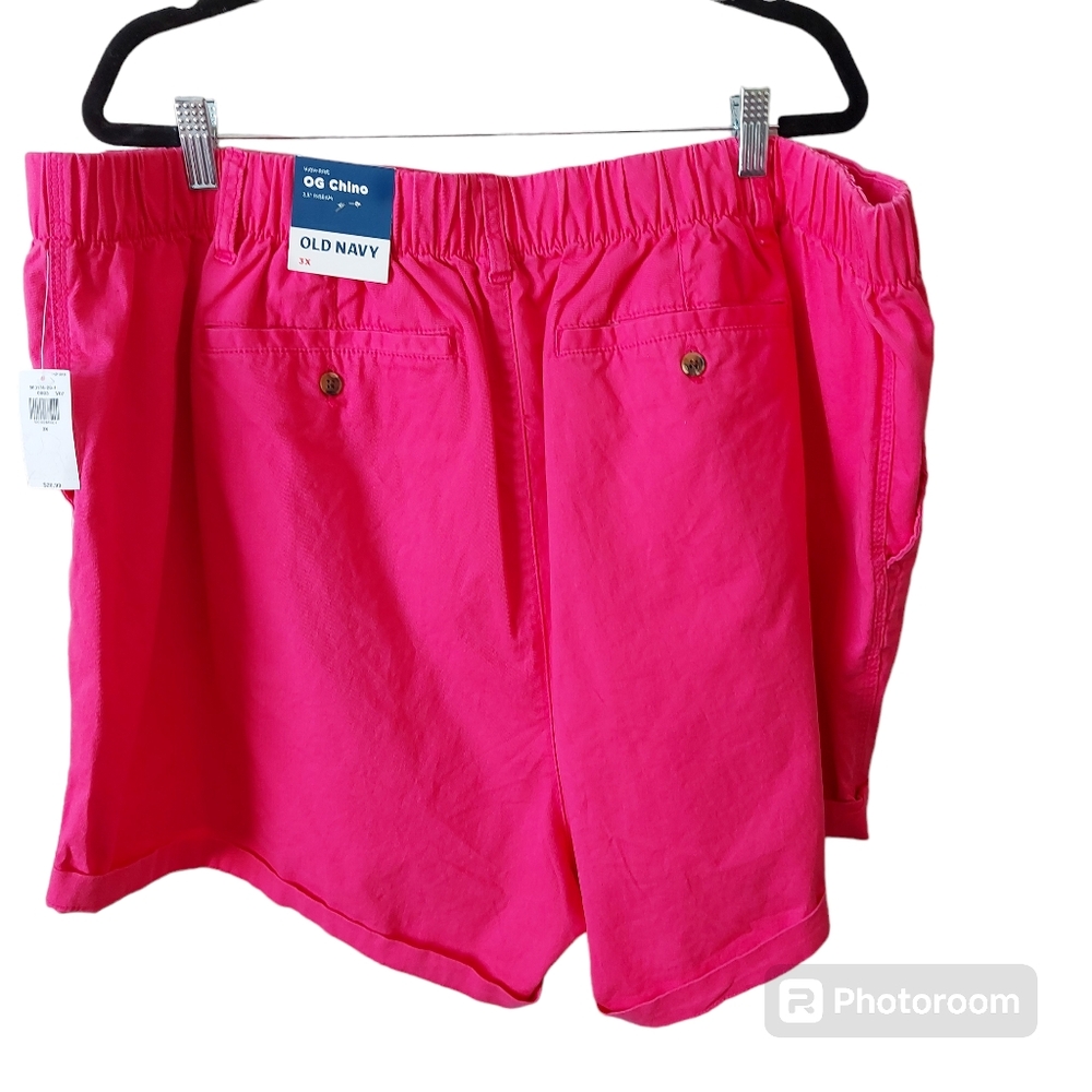 *NWT Old Navy Pink OG Chino High-Rise 3.5" Inseam Shorts Size 3X - Picture 2 of 8